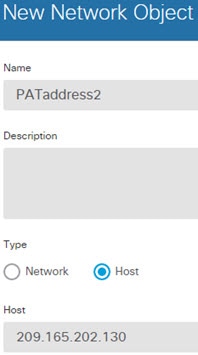 PATaddress2 network object.