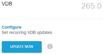 VDB group, Updates page.