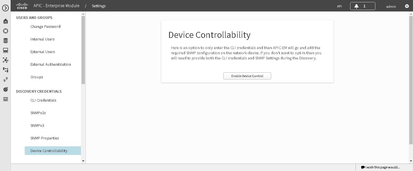 Enabling Device Controllability