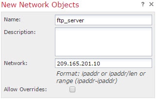 ftp_server network object.