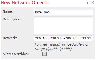 ipv4_pool ネットワーク オブジェクト。