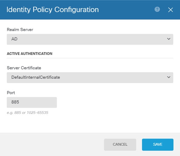 Identity configuration properties.