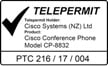 Telepermit für Cisco IP-Konferenztelefon 8832