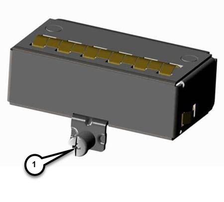 Blank plate on the router that covers the slot for the pluggable module.