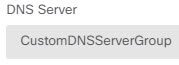 DNS サーバの設定。
