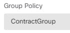 Selecting the group policy in the connection profile.