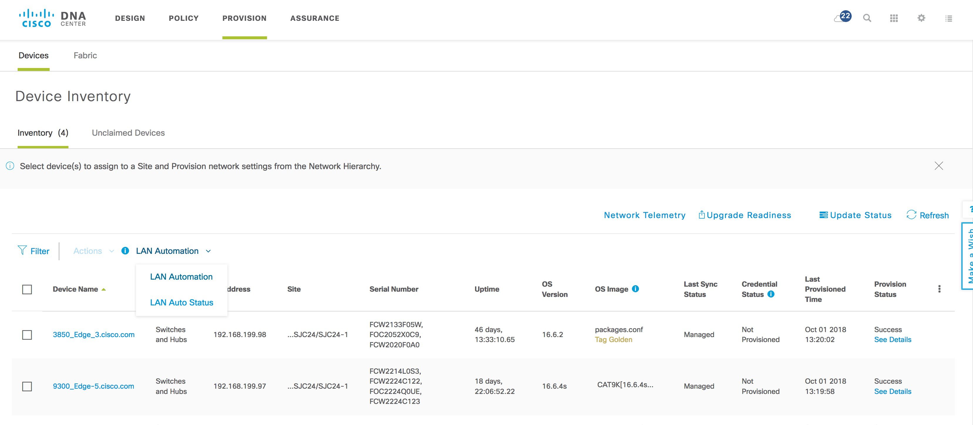 Cisco DNA Center SDAccess LAN Automation Deployment Guide Cisco
