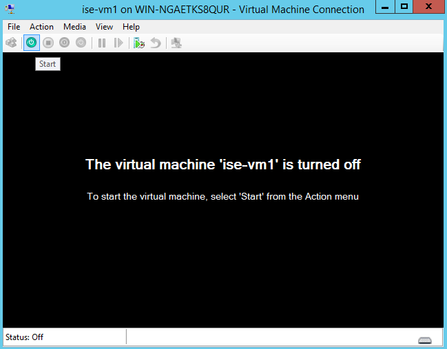 Start the virtual machine.