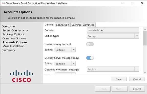 Cisco Secure Email Encryption Plug-in 1.2.1 管理者ガイド - 一括インストールの実行 [Cisco ...