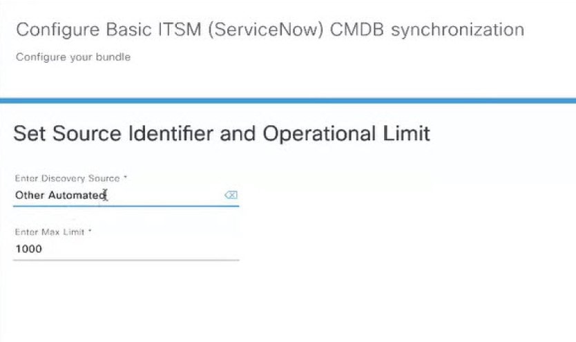 Figure 11: Displays Set Source Identifier and Operational Limit window.