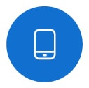 Une image d'un téléphone mobile se trouve sur l'icône de l'application Paramètres personnalisés.