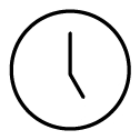 A clock icon to represent the Activity tab.