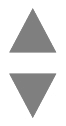 Un triangle pointant vers le haut sur un triangle pointant vers le bas.