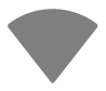 Une forme conique entièrement grise.