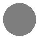 Un cercle gris plein.