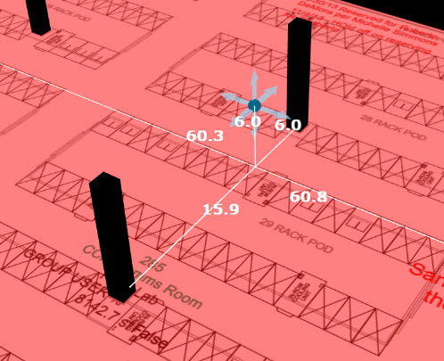 Adjusting a pin on a 3D map