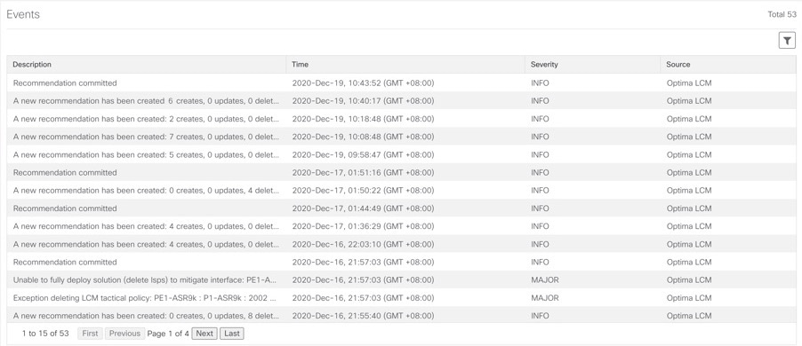 LCM - Events Wiindow