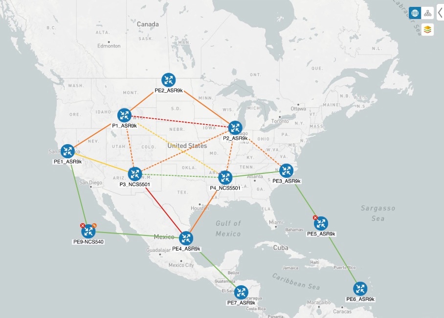 No SR policies displayed