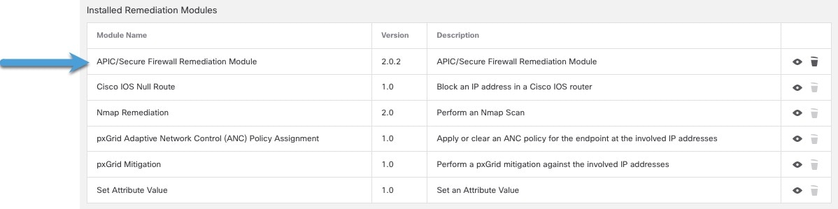 Verify the Secure Firewall Remediation Module installed correctly