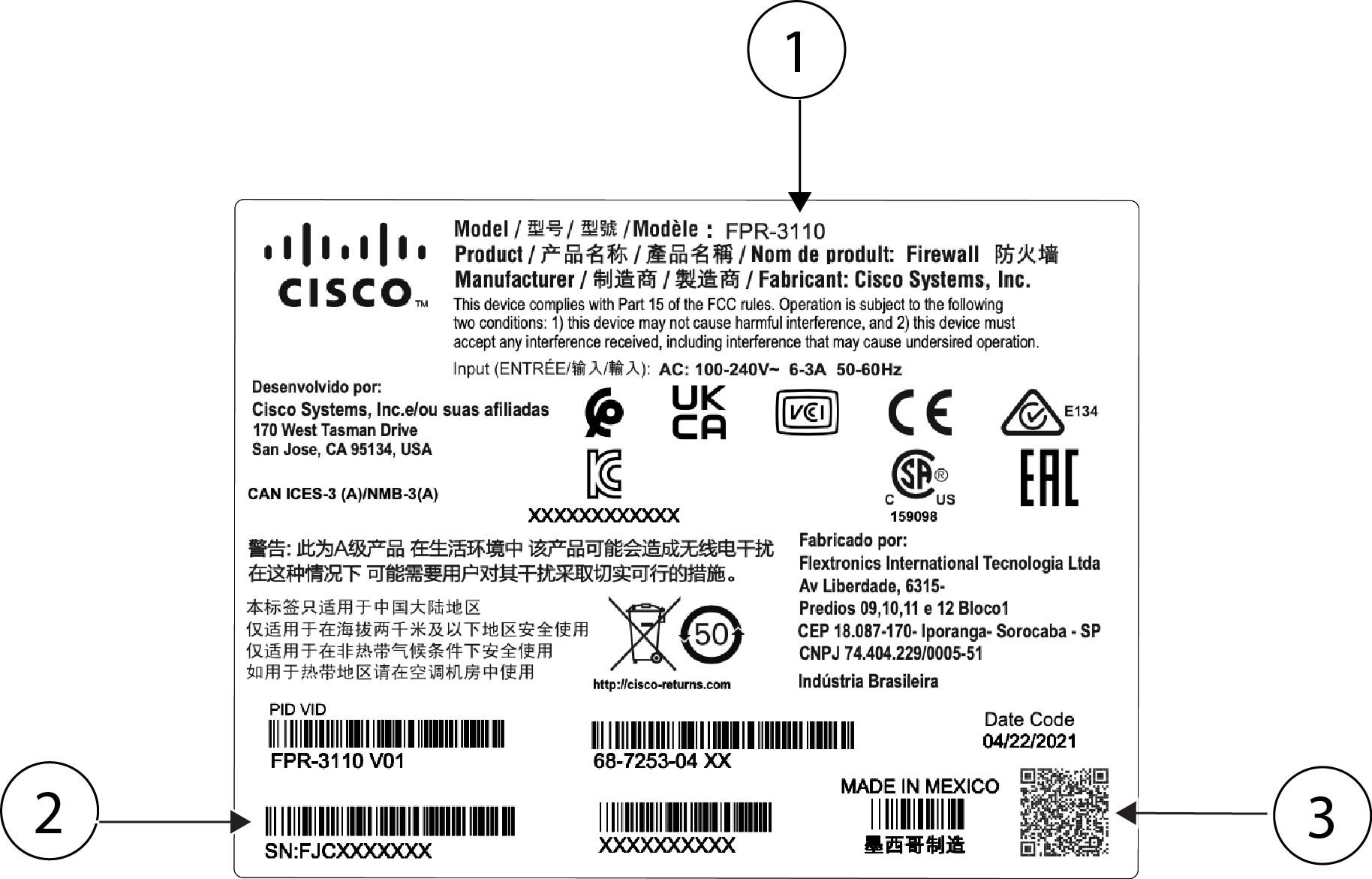 Cisco Secure Firewall 3100 Series Hardware Installation