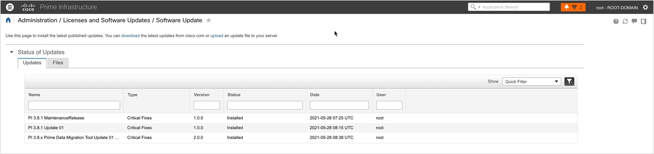 Upload Cisco PDART UBF