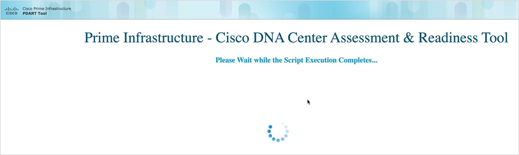 Cisco PDART tool running