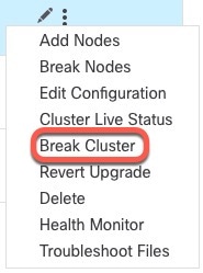 Break Cluster
