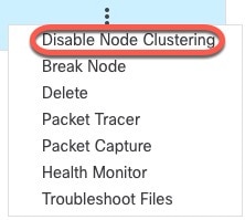 Disable Clustering