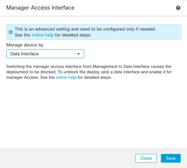 Manager Access Interface