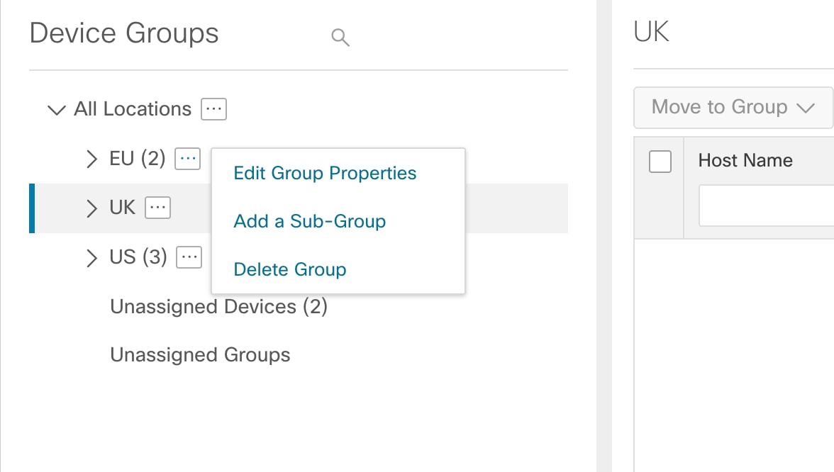 Device Group Selector