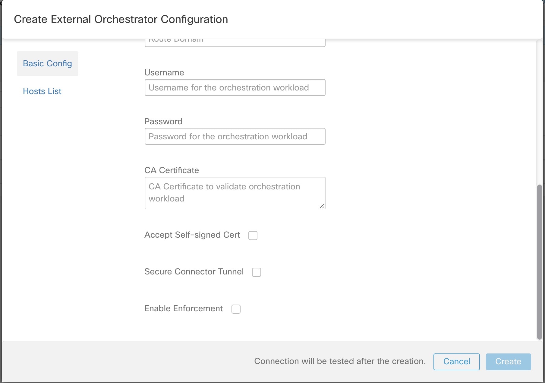 Configuration Option "Enable Enforcement"