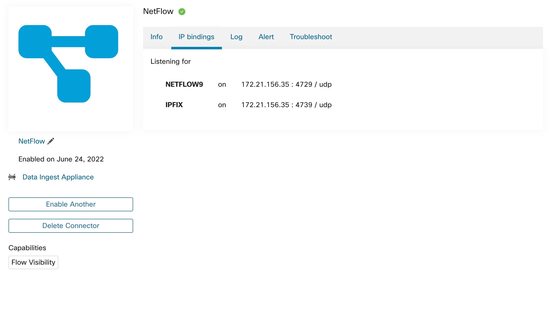 NetFlow コネクタ