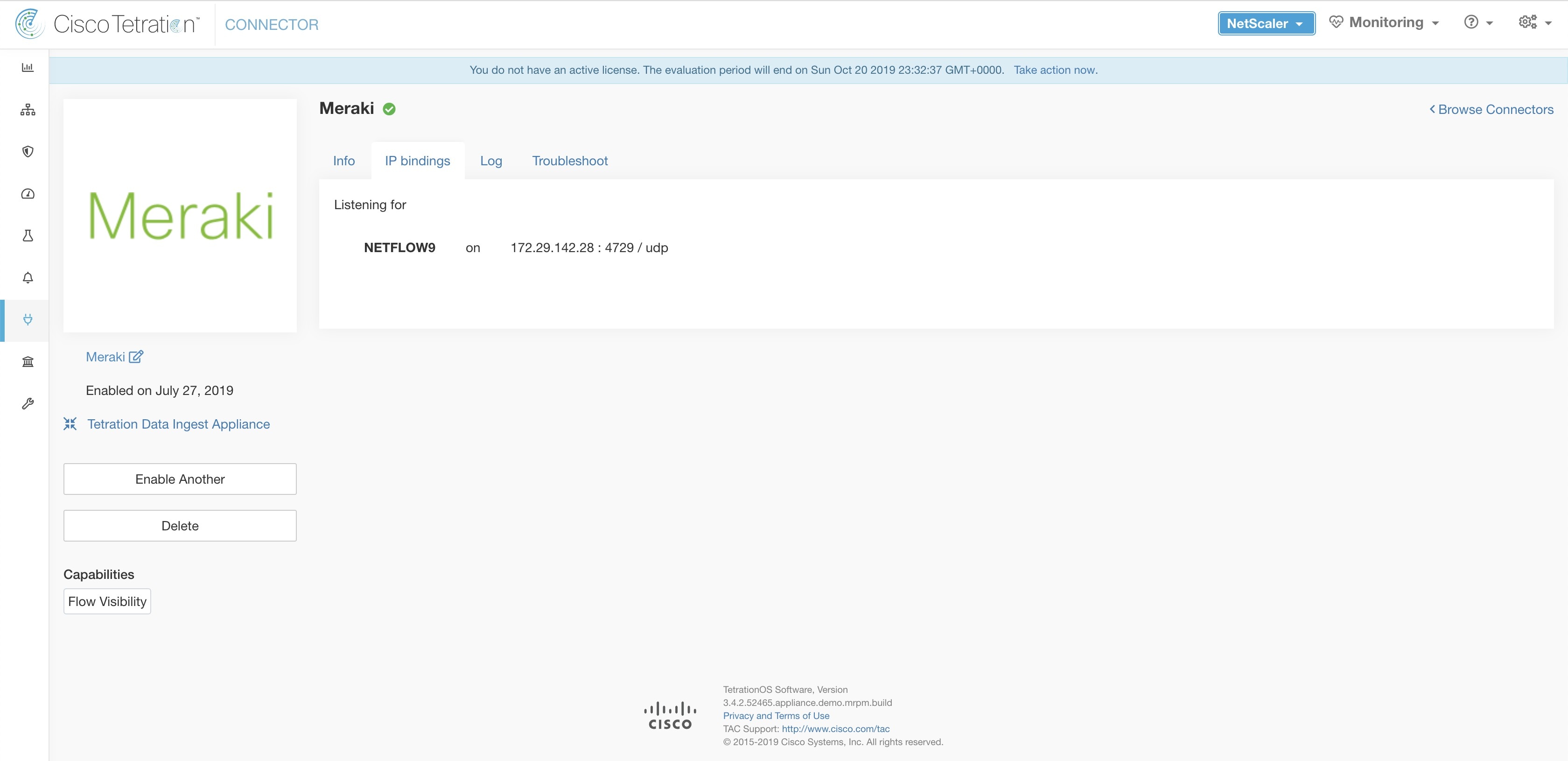 Meraki connector