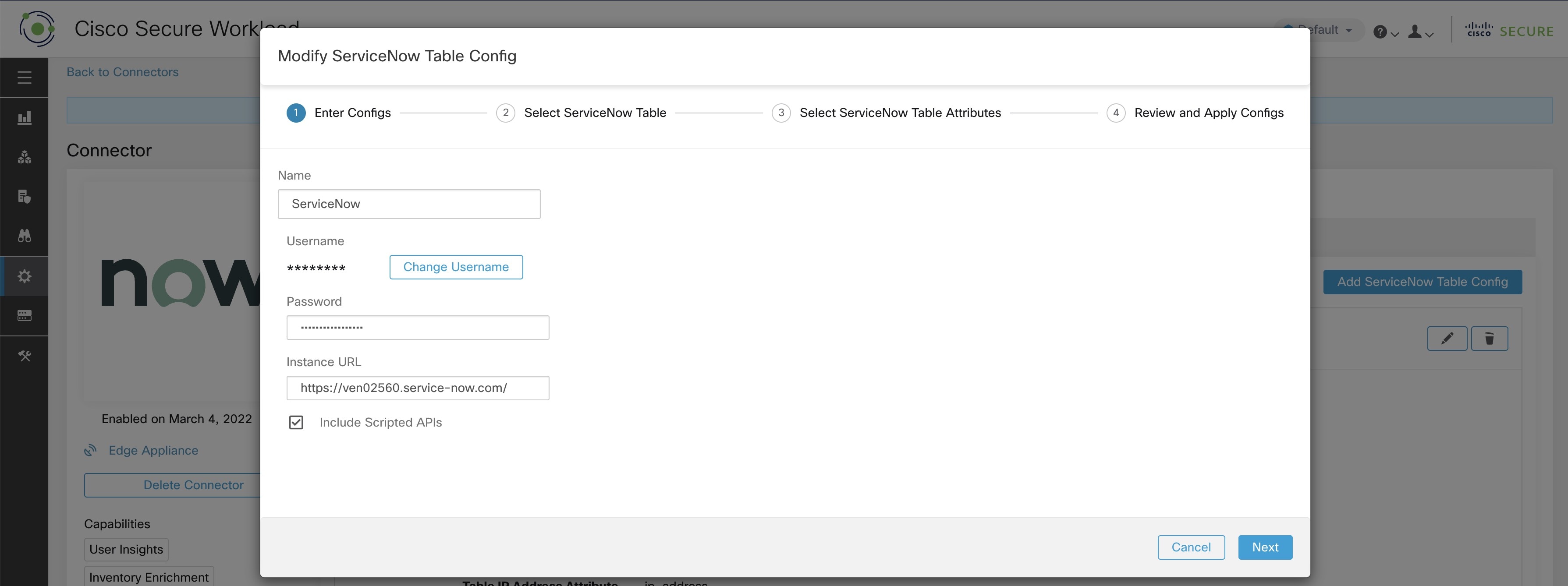 ServiceNow instance config first step