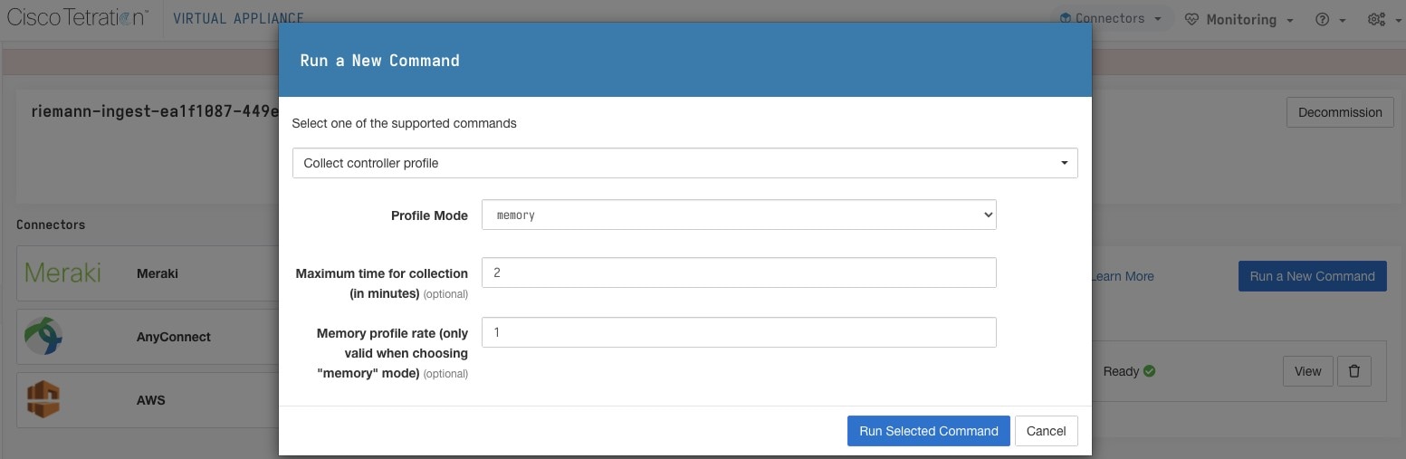 Collect controller profile from Secure Workload appliance