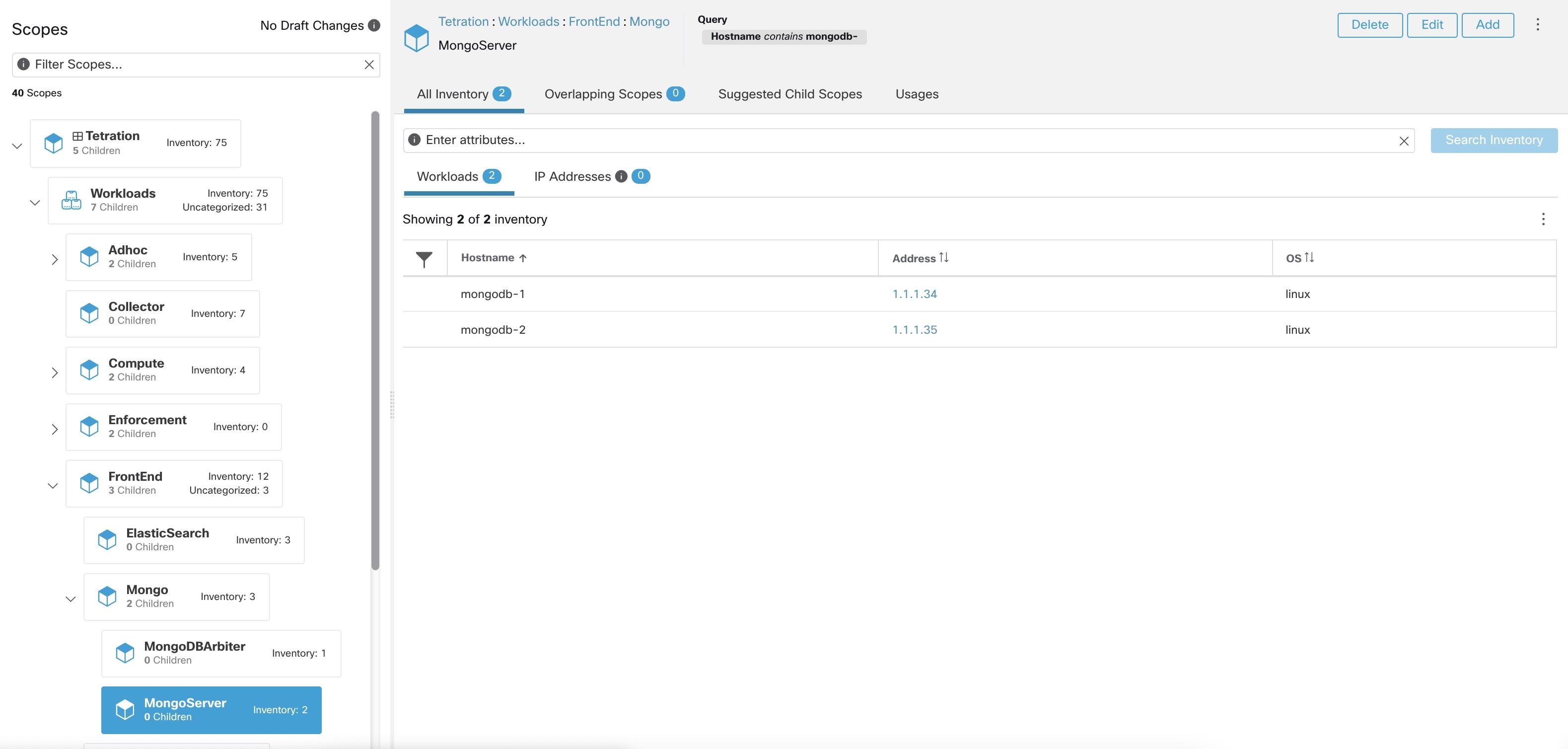 Example of Scope Hierarchy