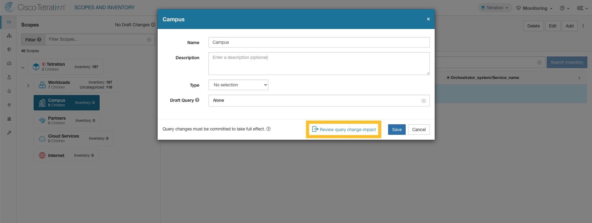 Review query change impact