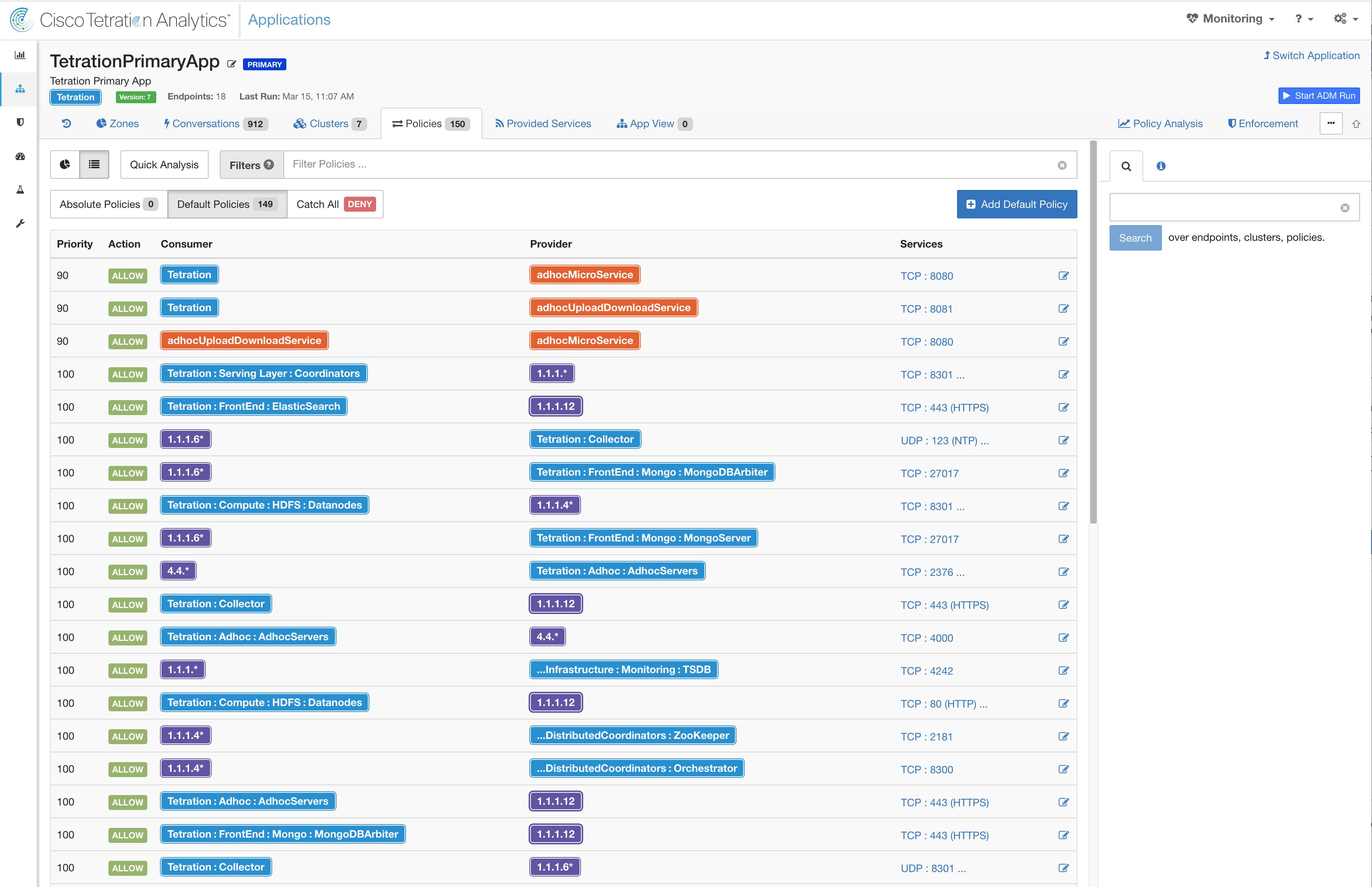 Application Live Analysis