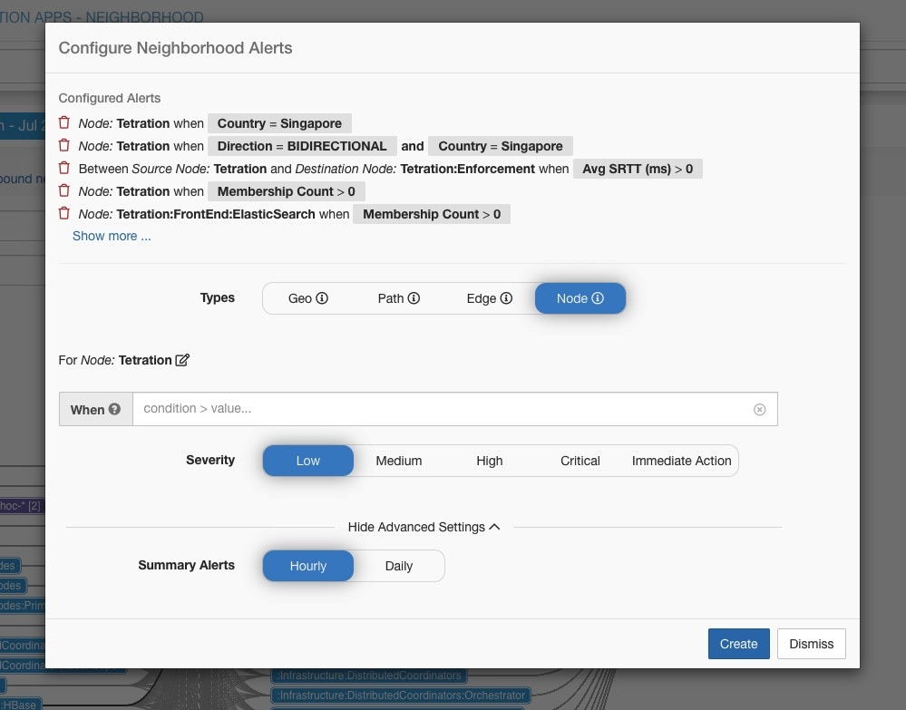 Manage alerts