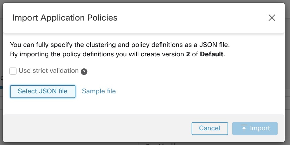 Importing Clusters/Policies