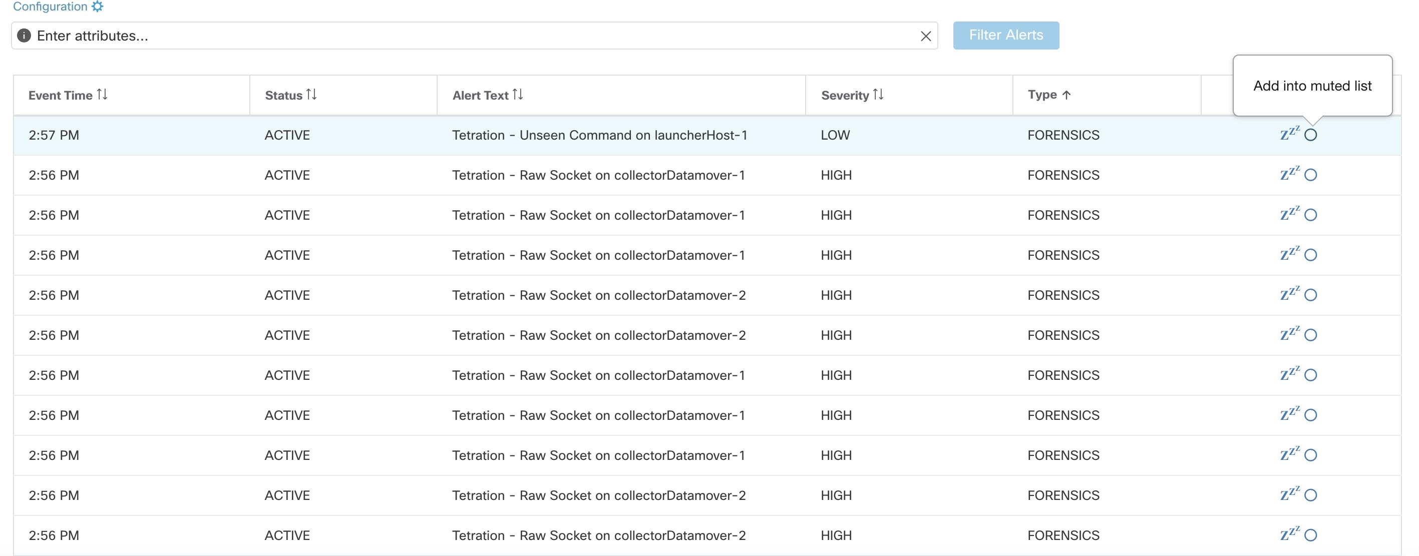 Cisco Secure Workload User Guide, Release 3.7 - Alerts [Cisco Secure ...