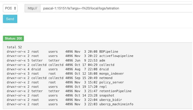 Using the Snapshot Service for Debugging and Maintenance Example