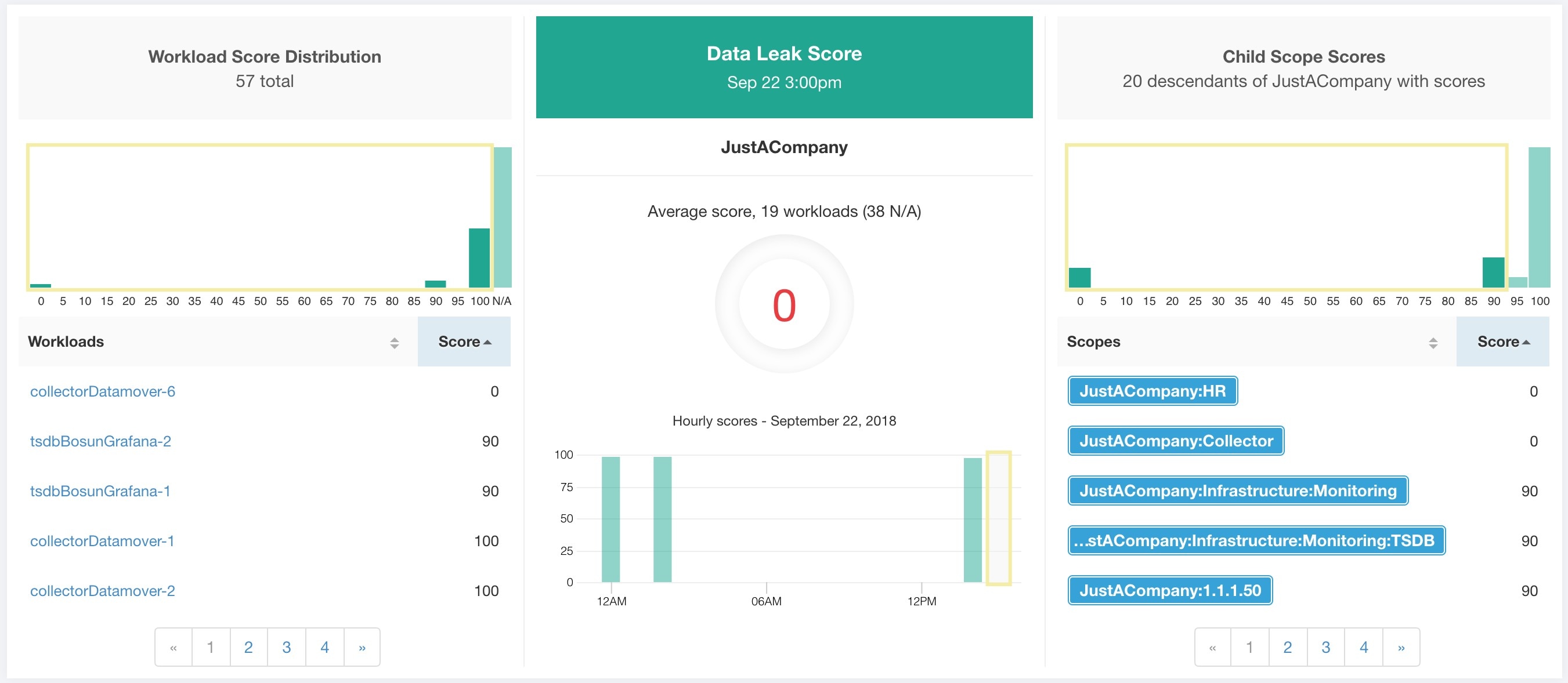 Data Leak Score Details