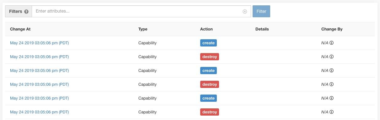 Change Log Page