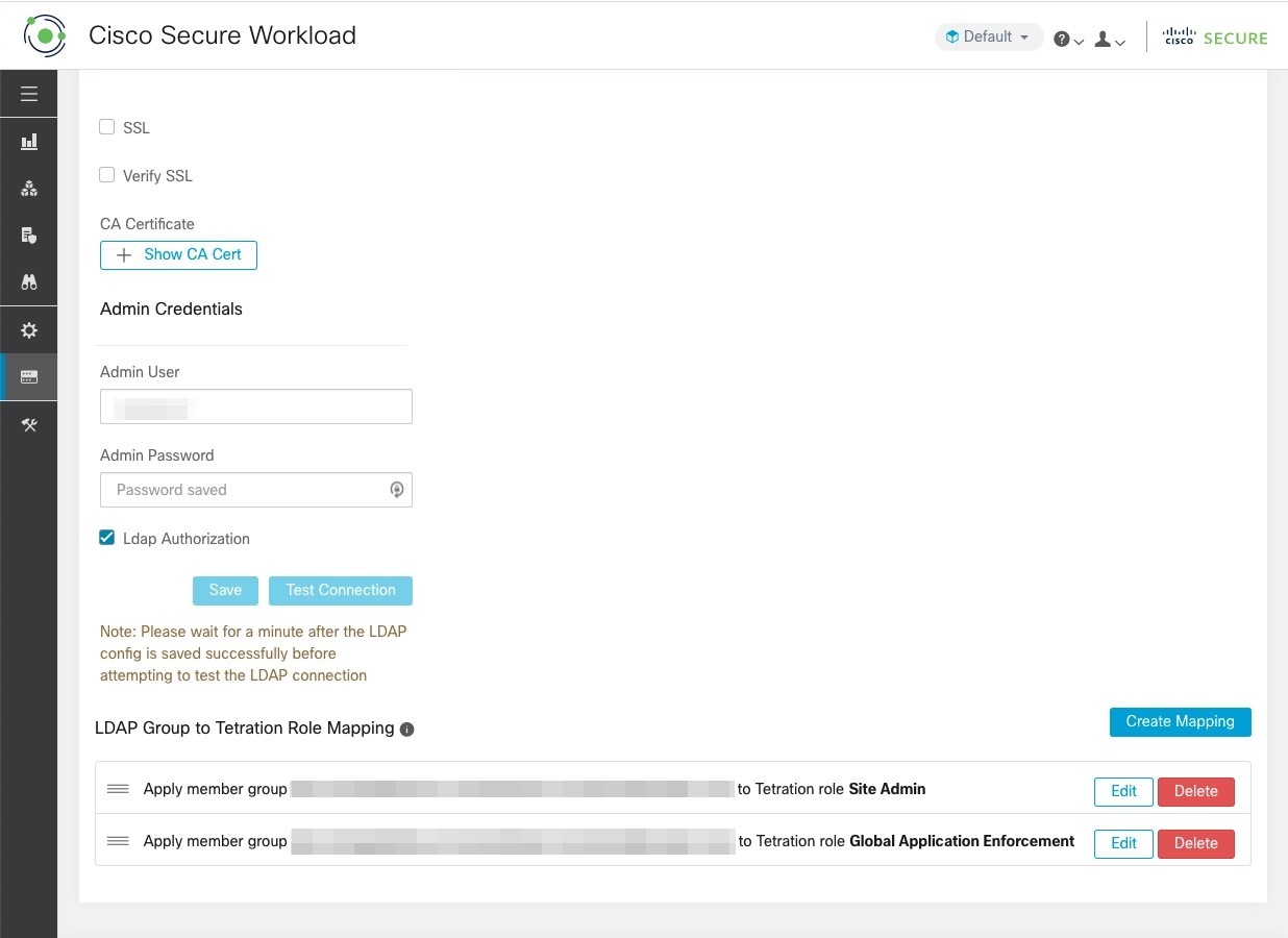 Configuring External Authentication Continued