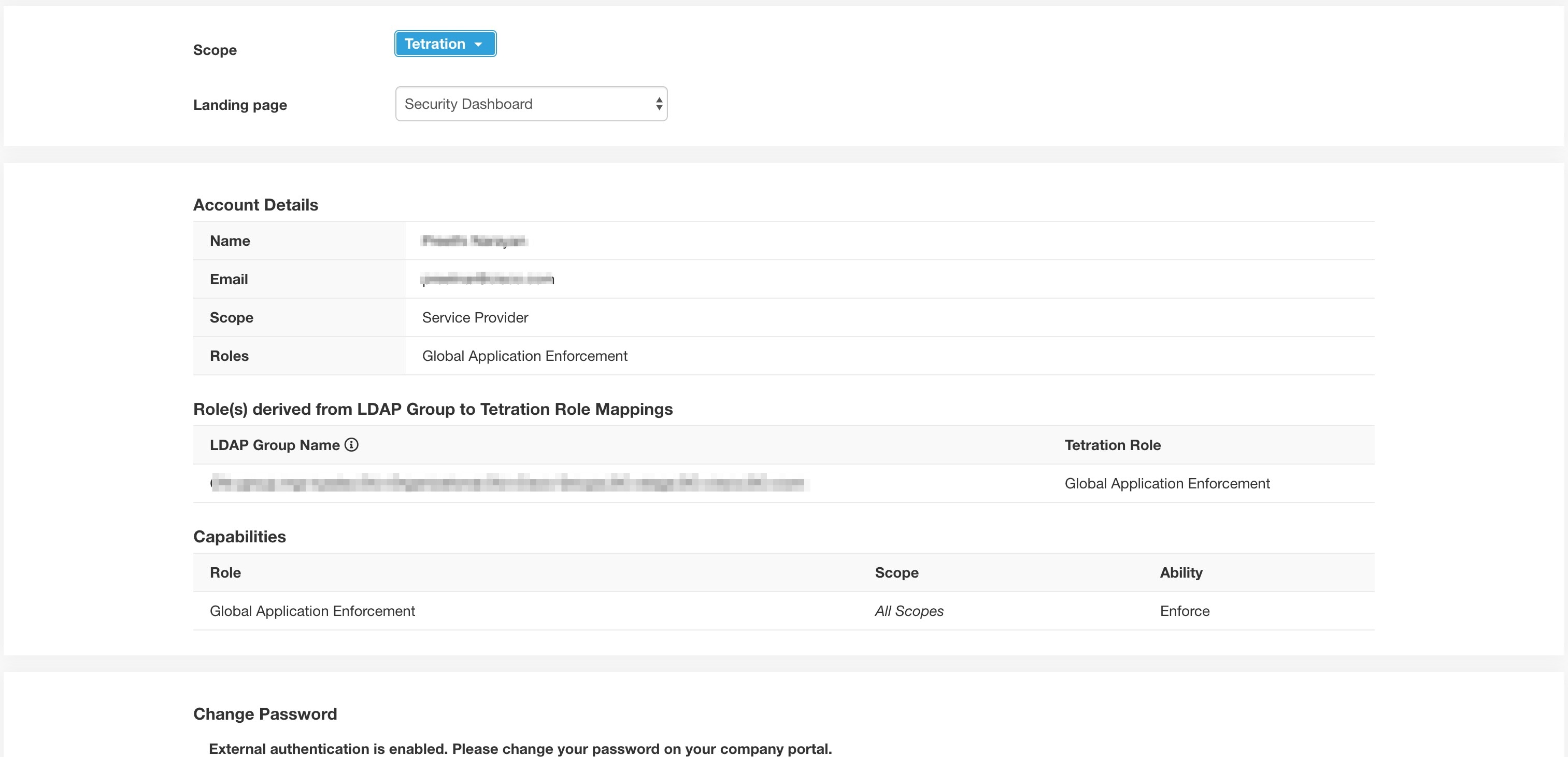 Page Profil d’utilisateur
