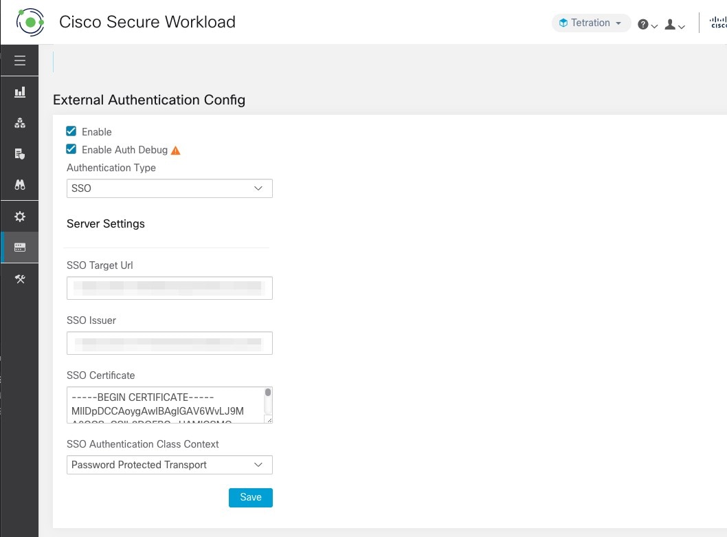 Configuring Single Sign-On