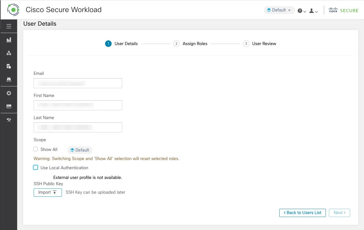 Use Local Authentication (Utiliser l’authentification locale)