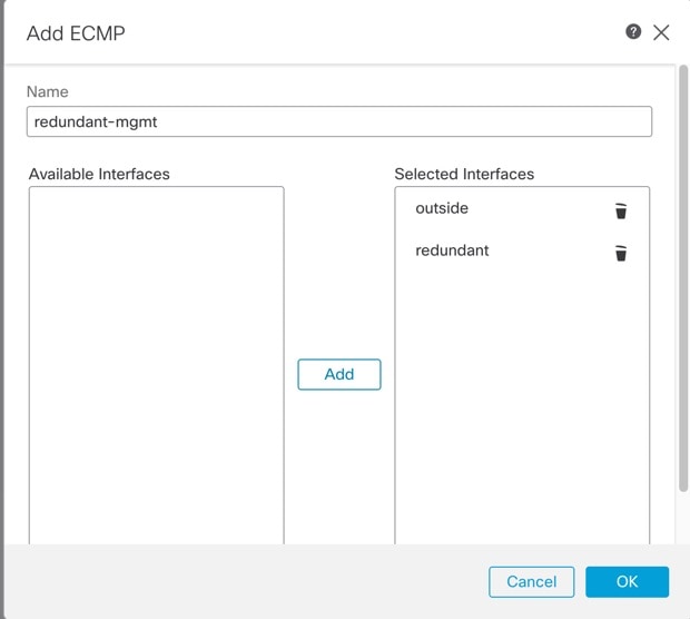 ECMP 영역 추가