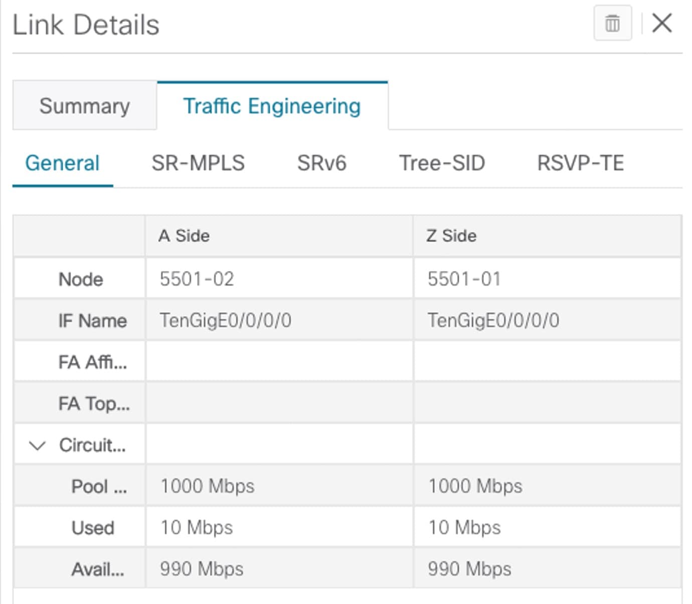 CS-SR Policy 10 Mbps Up